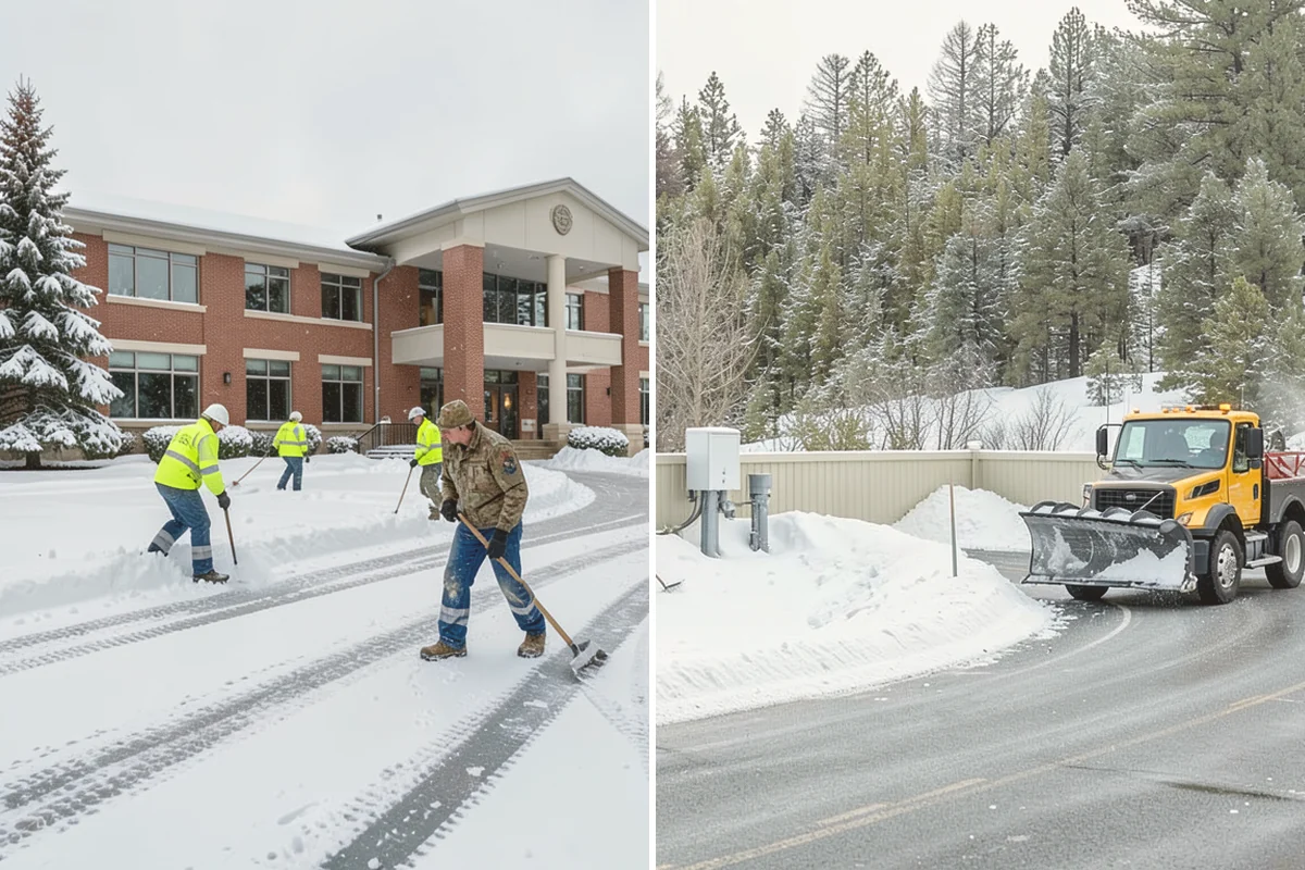 Fitness Center Snow Plowing in Lynnwood, Snohomish County, WA - Confirm early and late operating hours with management