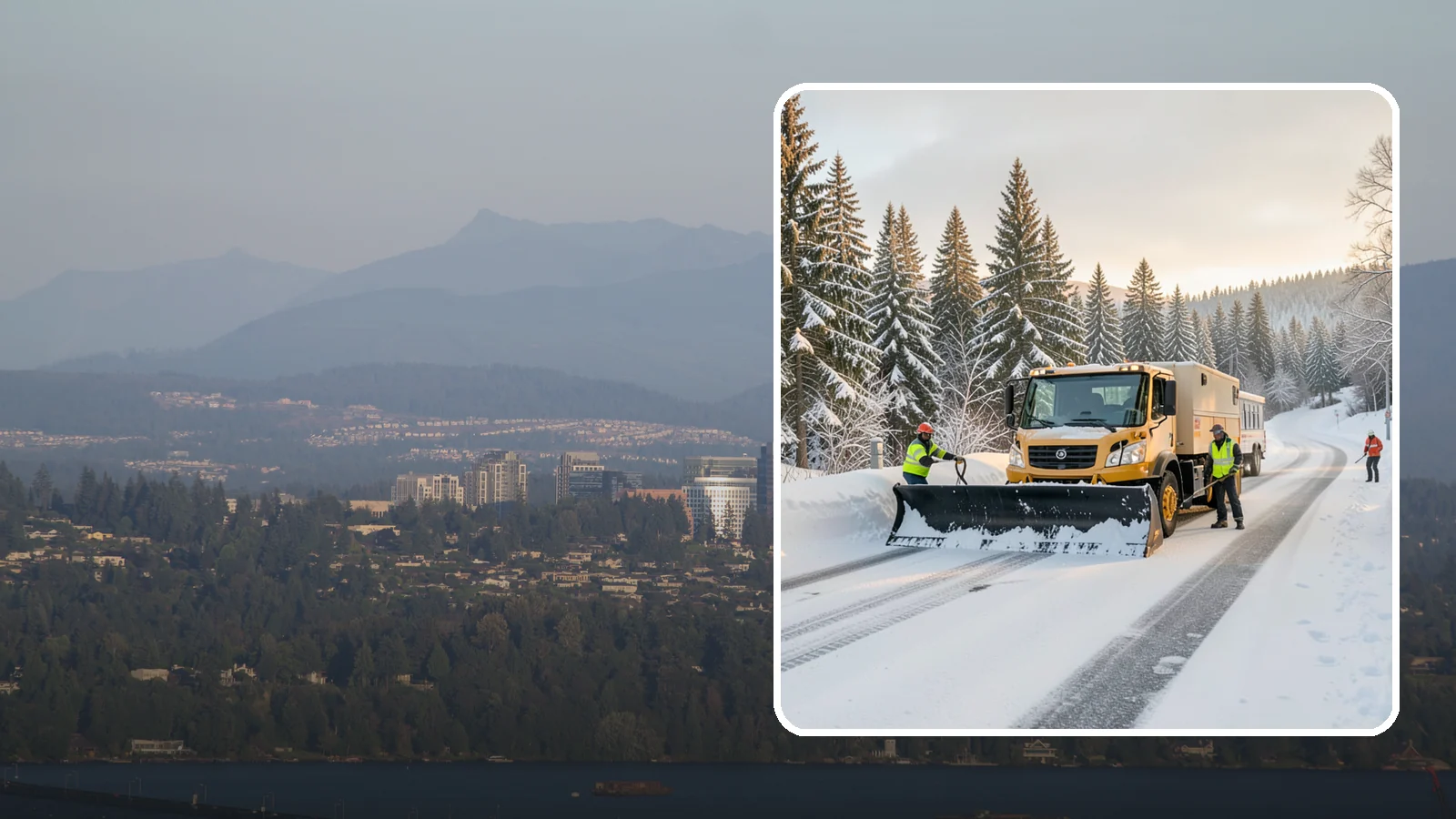 Fitness Center Snow Plowing in Medina, King County, WA - We plow fitness center lots and entrances for early-morning and late-night hours so members work out safely on any day.