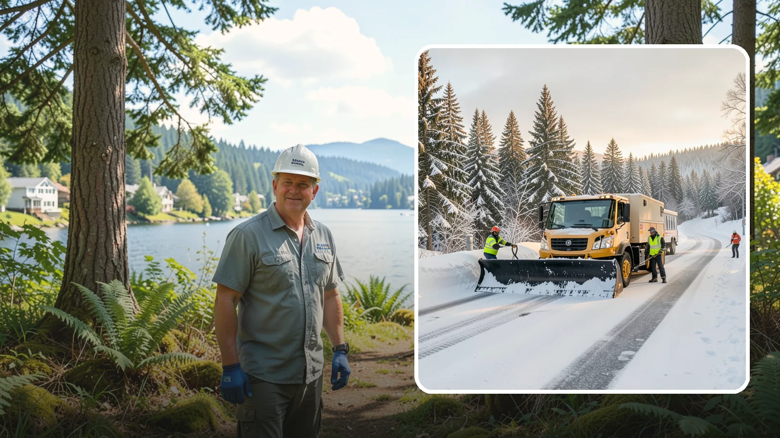 Fitness Center Snow Plowing in Milton, King County, WA - We plow fitness center lots and entrances for early-morning and late-night hours so members work out safely on any day.