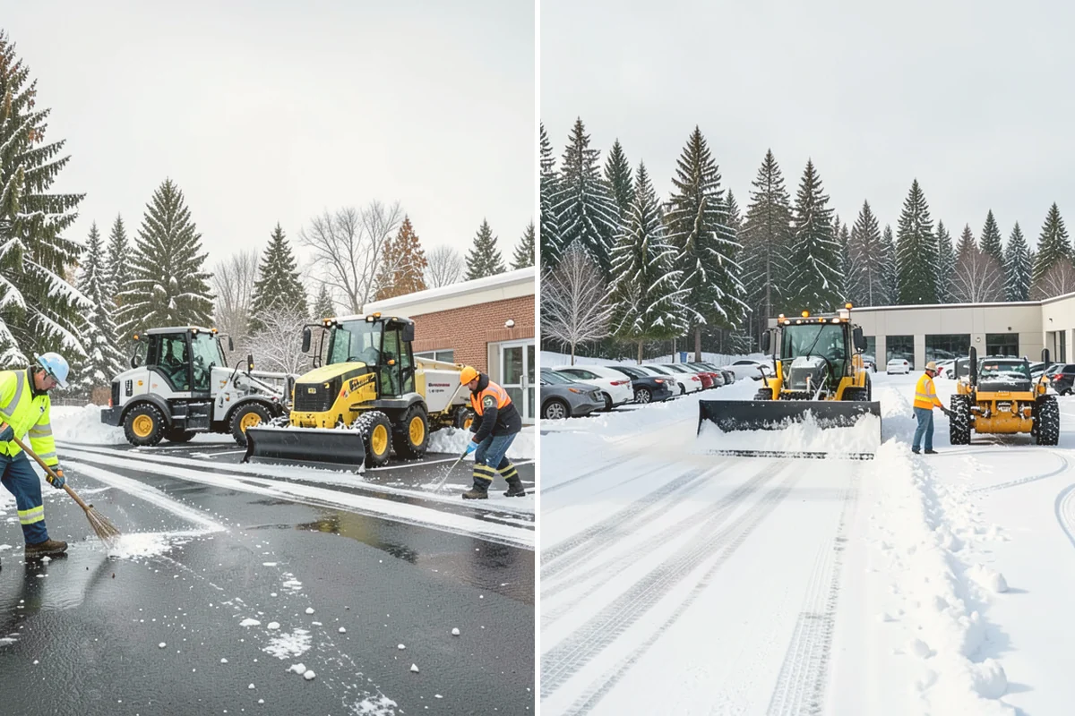 Fitness Center Snow Plowing in Milton, King County, WA - Confirm early and late operating hours with management