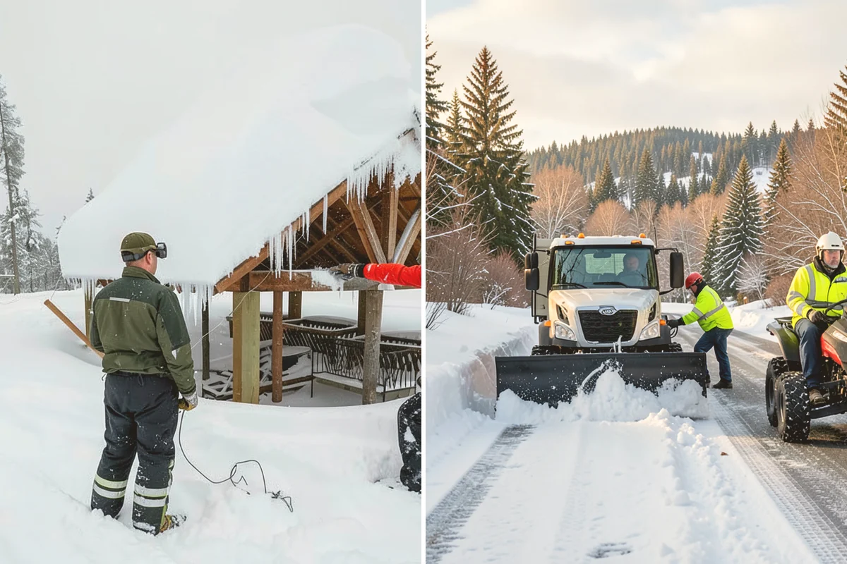 Fitness Center Snow Plowing in Mount Vernon, Skagit County, WA - Confirm early and late operating hours with management