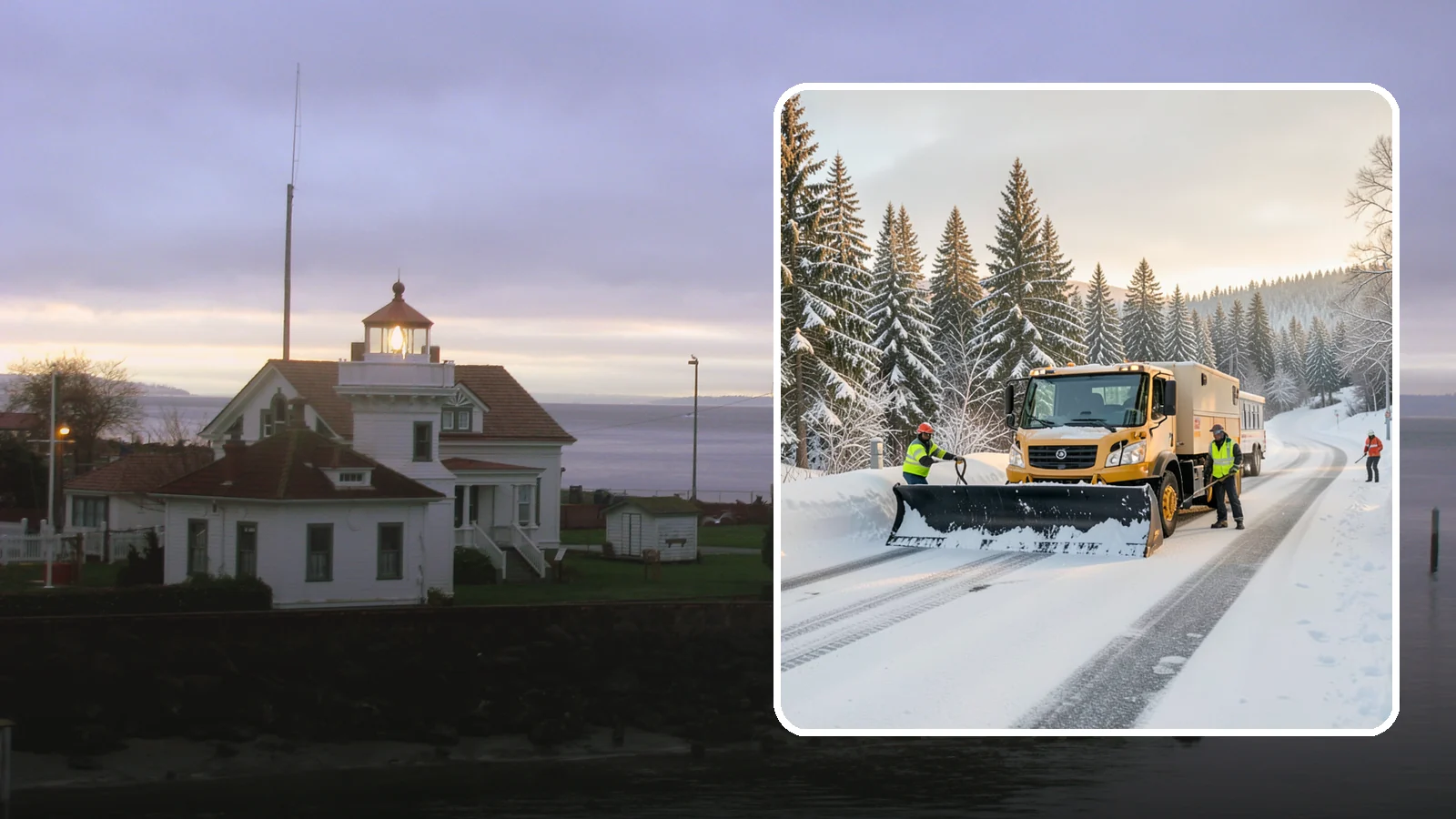 Fitness Center Snow Plowing in Mukilteo, Snohomish County, WA - We plow fitness center lots and entrances for early-morning and late-night hours so members work out safely on any day.