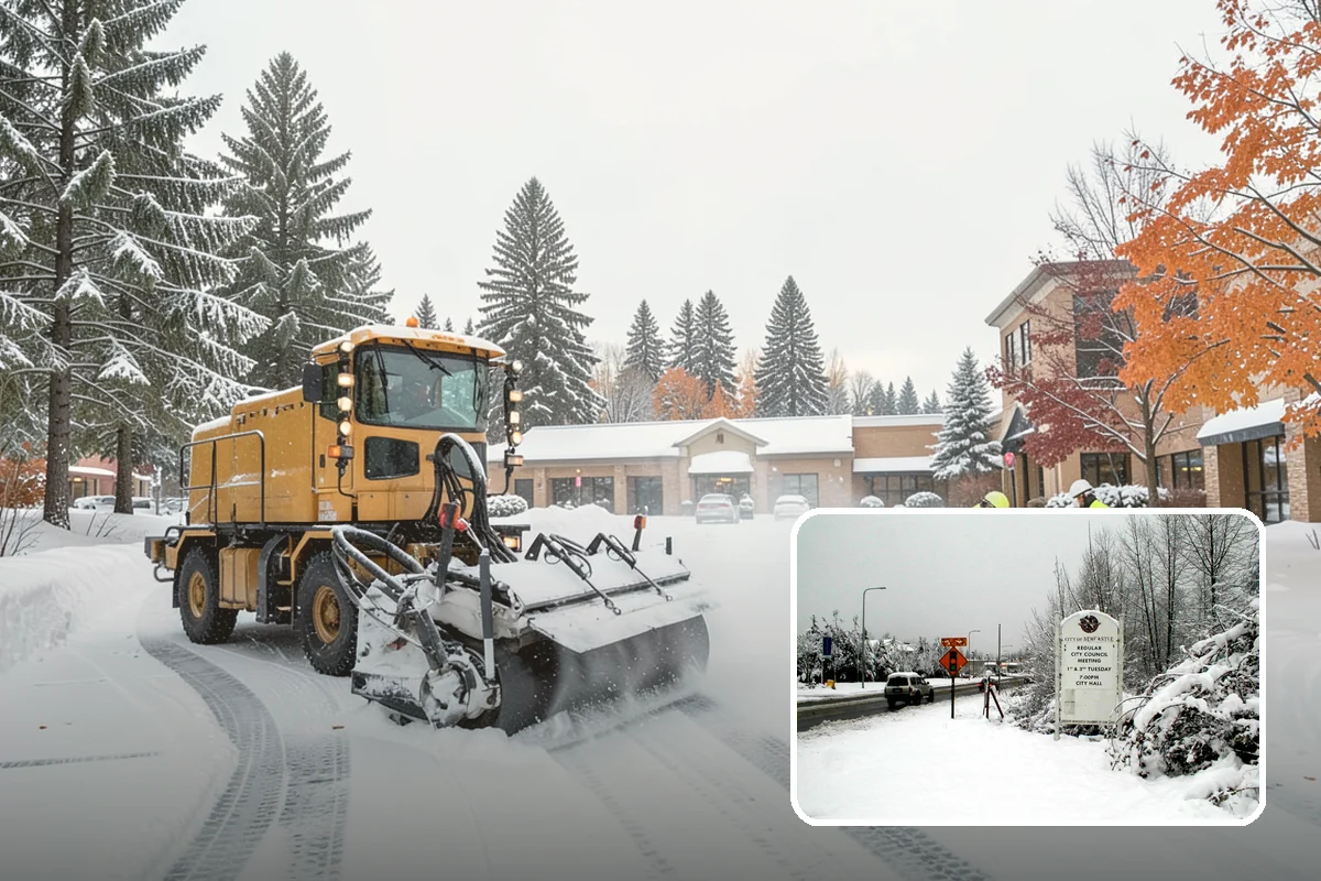 Fitness Center Snow Plowing in Newcastle, King County, WA - Member lot cleared for early-morning and late-night hours