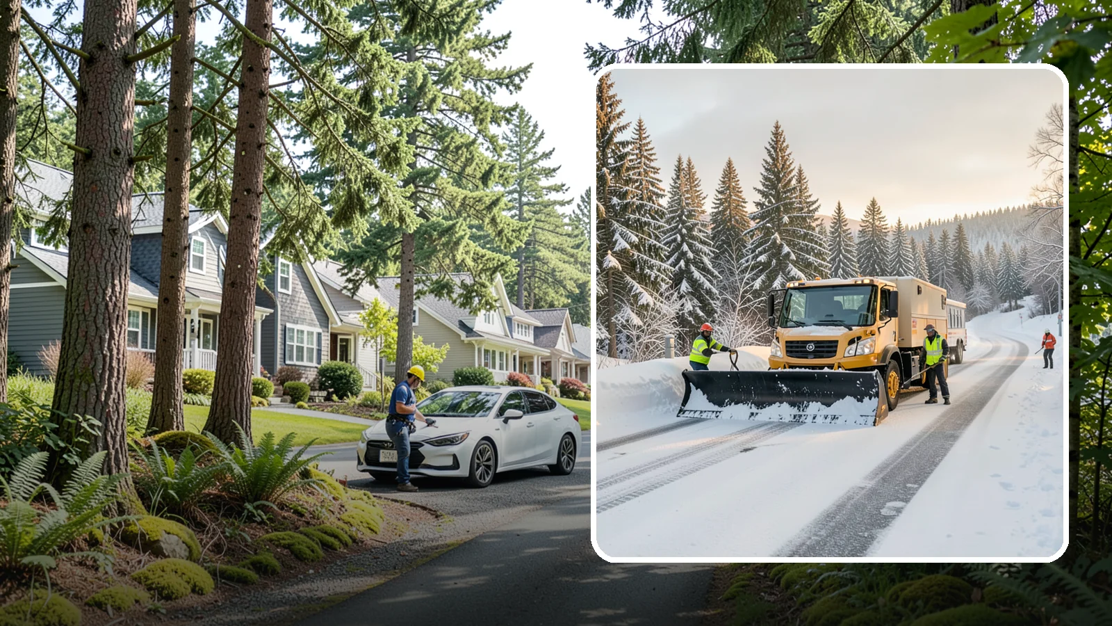 Fitness Center Snow Plowing in Normandy Park, King County, WA - We plow fitness center lots and entrances for early-morning and late-night hours so members work out safely on any day.
