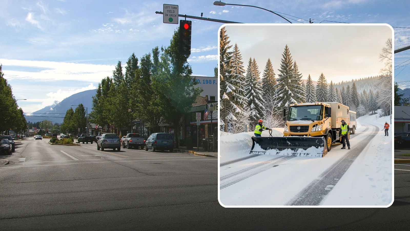 Fitness Center Snow Plowing in North Bend, King County, WA - We plow fitness center lots and entrances for early-morning and late-night hours so members work out safely on any day.
