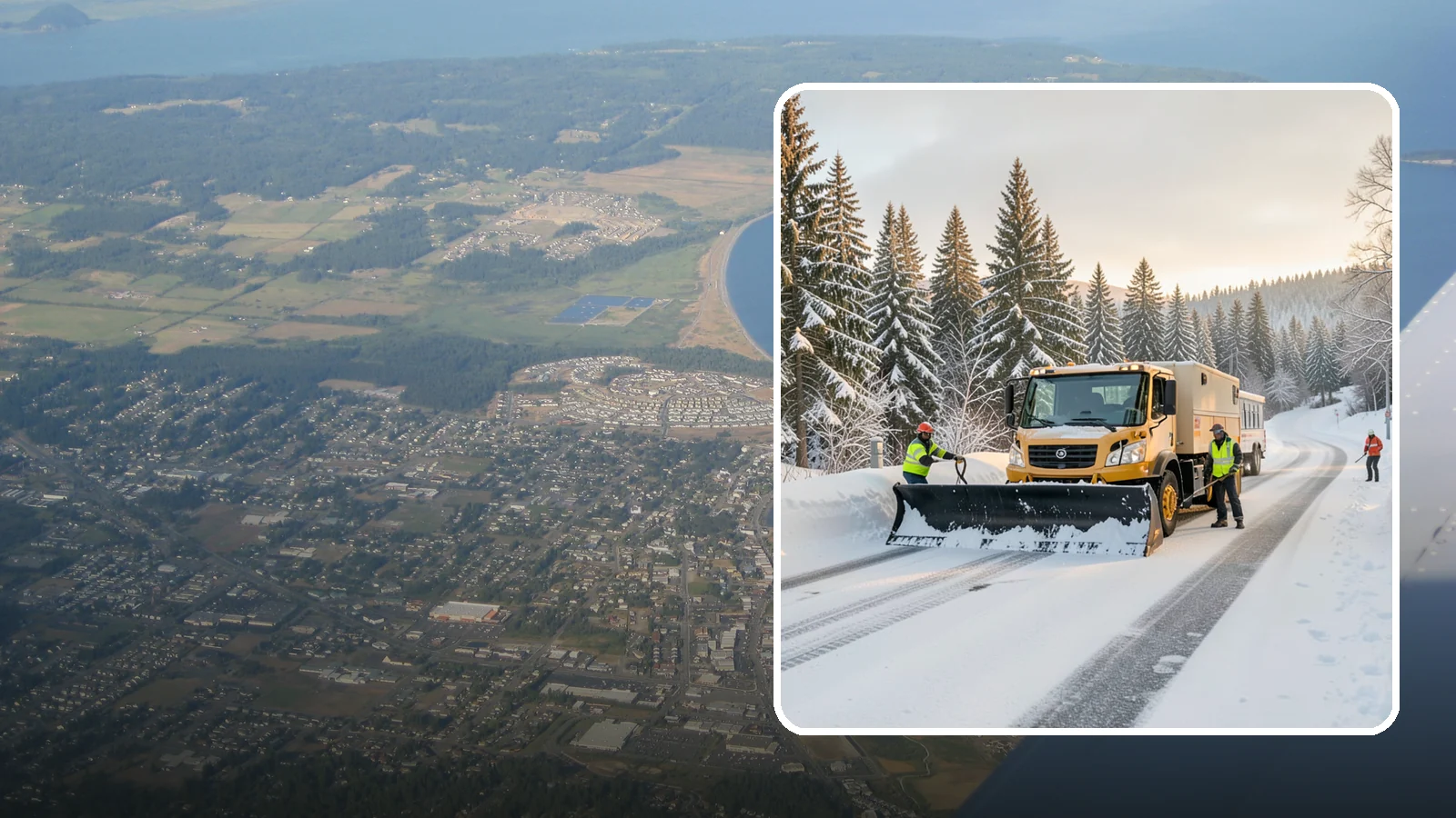 Fitness Center Snow Plowing in Oak Harbor, Island County, WA - We plow fitness center lots and entrances for early-morning and late-night hours so members work out safely on any day.
