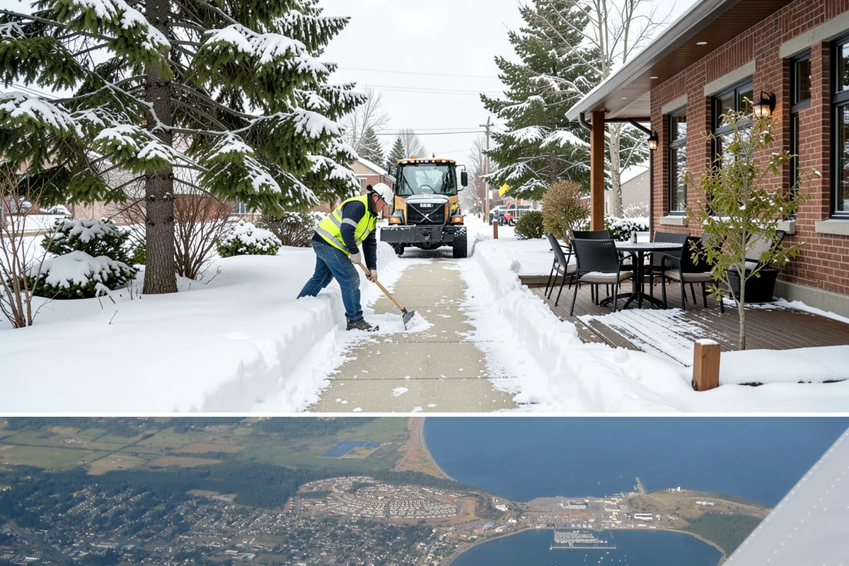 Fitness Center Snow Plowing in Oak Harbor, Island County, WA - Arrange service before winter so members keep their routine through any storm.
