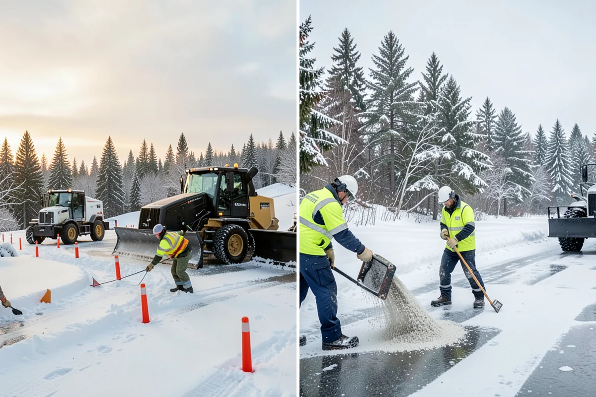 Fitness Center Snow Plowing in Pacific, King County, WA - Confirm early and late operating hours with management
