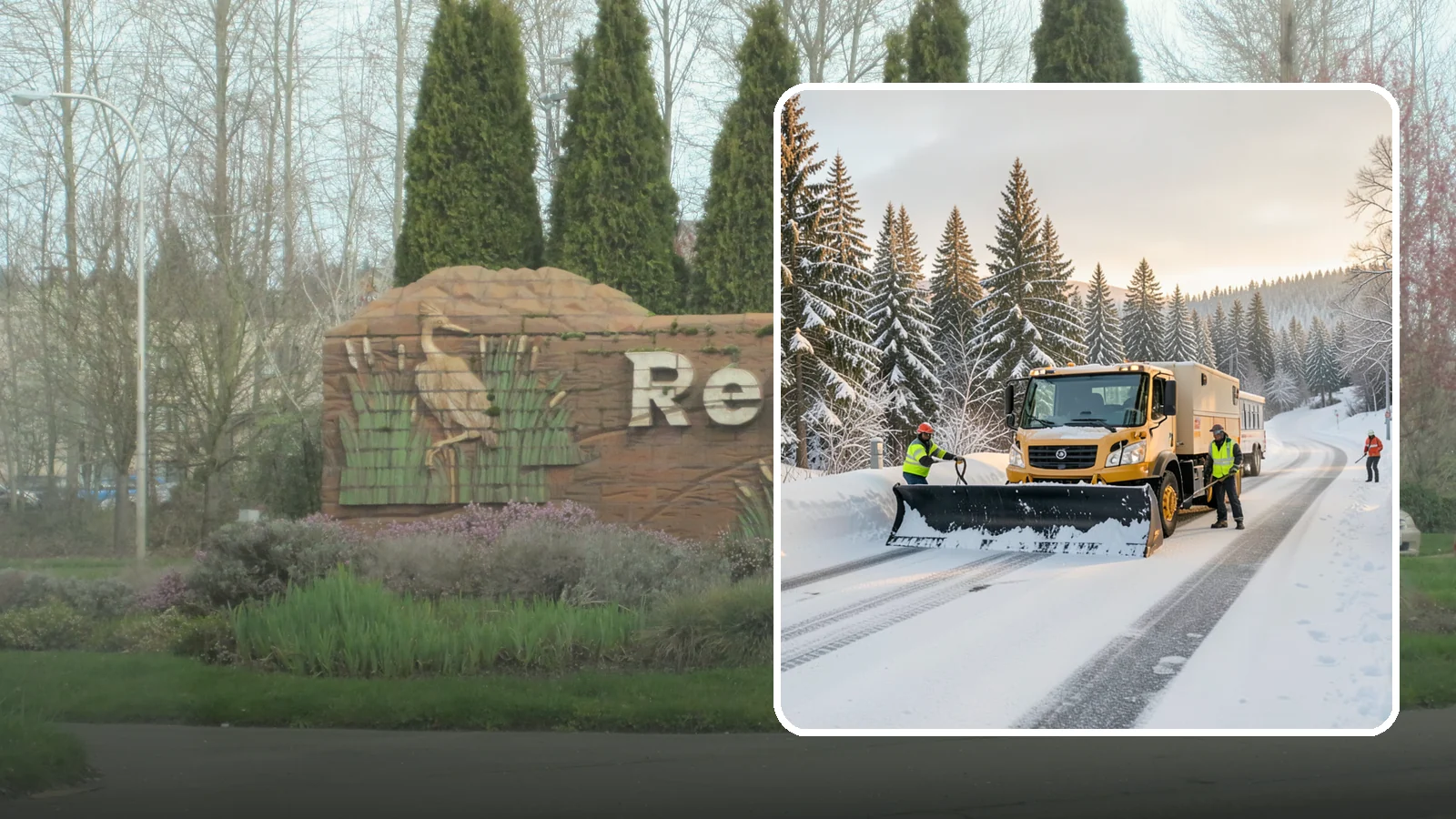 Fitness Center Snow Plowing in Renton, King County, WA - We plow fitness center lots and entrances for early-morning and late-night hours so members work out safely on any day.