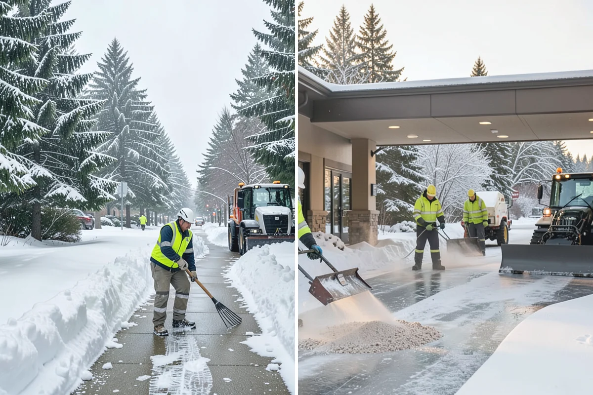 Fitness Center Snow Plowing in Renton, King County, WA - Confirm early and late operating hours with management