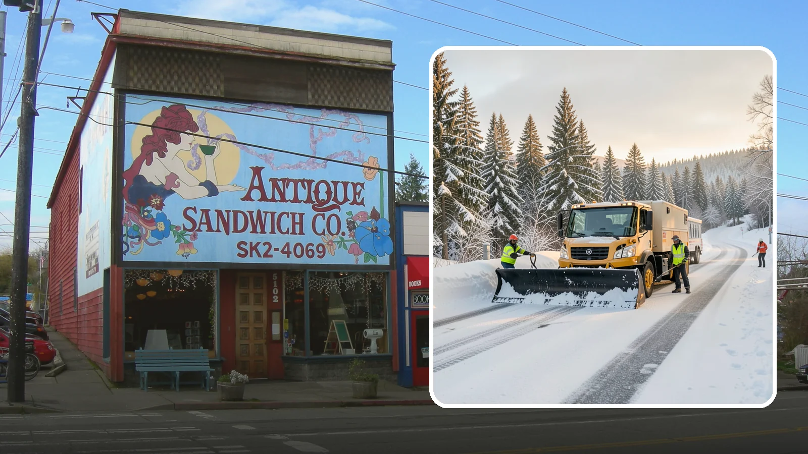 Fitness Center Snow Plowing in Ruston, Pierce County, WA - We plow fitness center lots and entrances for early-morning and late-night hours so members work out safely on any day.