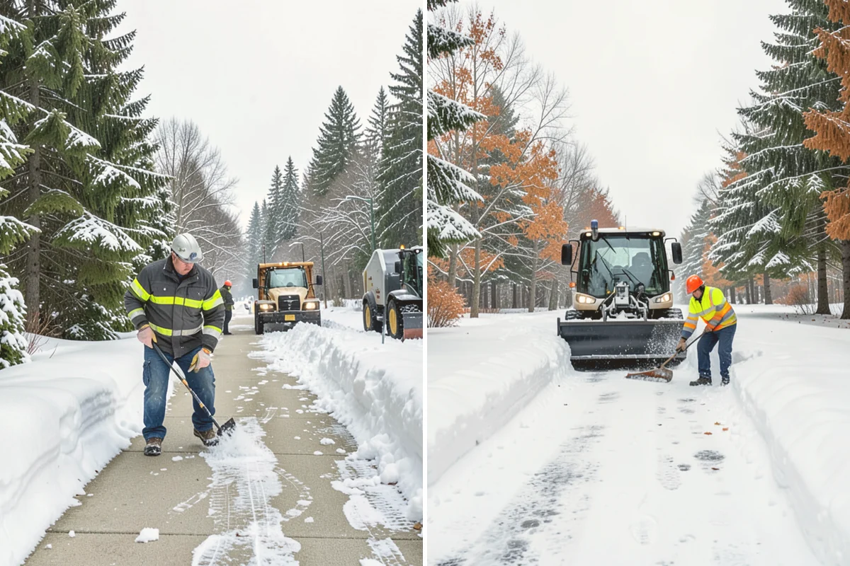 Fitness Center Snow Plowing in Sammamish, King County, WA - Confirm early and late operating hours with management