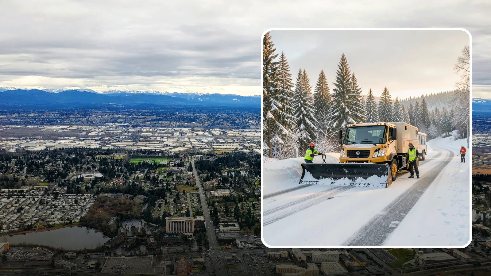 Fitness Center Snow Plowing in SeaTac, King County, WA - We plow fitness center lots and entrances for early-morning and late-night hours so members work out safely on any day.