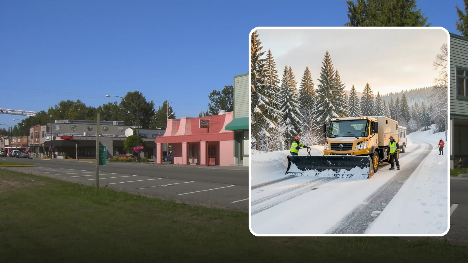 Fitness Center Snow Plowing in Snoqualmie, King County, WA - We plow fitness center lots and entrances for early-morning and late-night hours so members work out safely on any day.