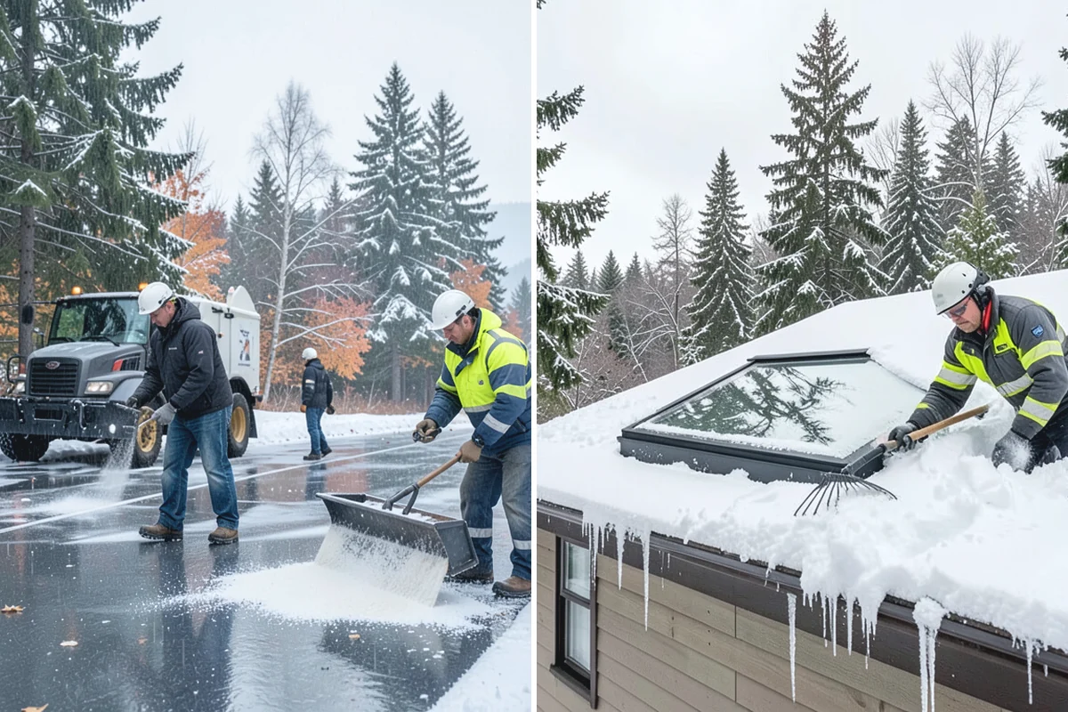 Fitness Center Snow Plowing in South Prairie, Pierce County, WA - Confirm early and late operating hours with management