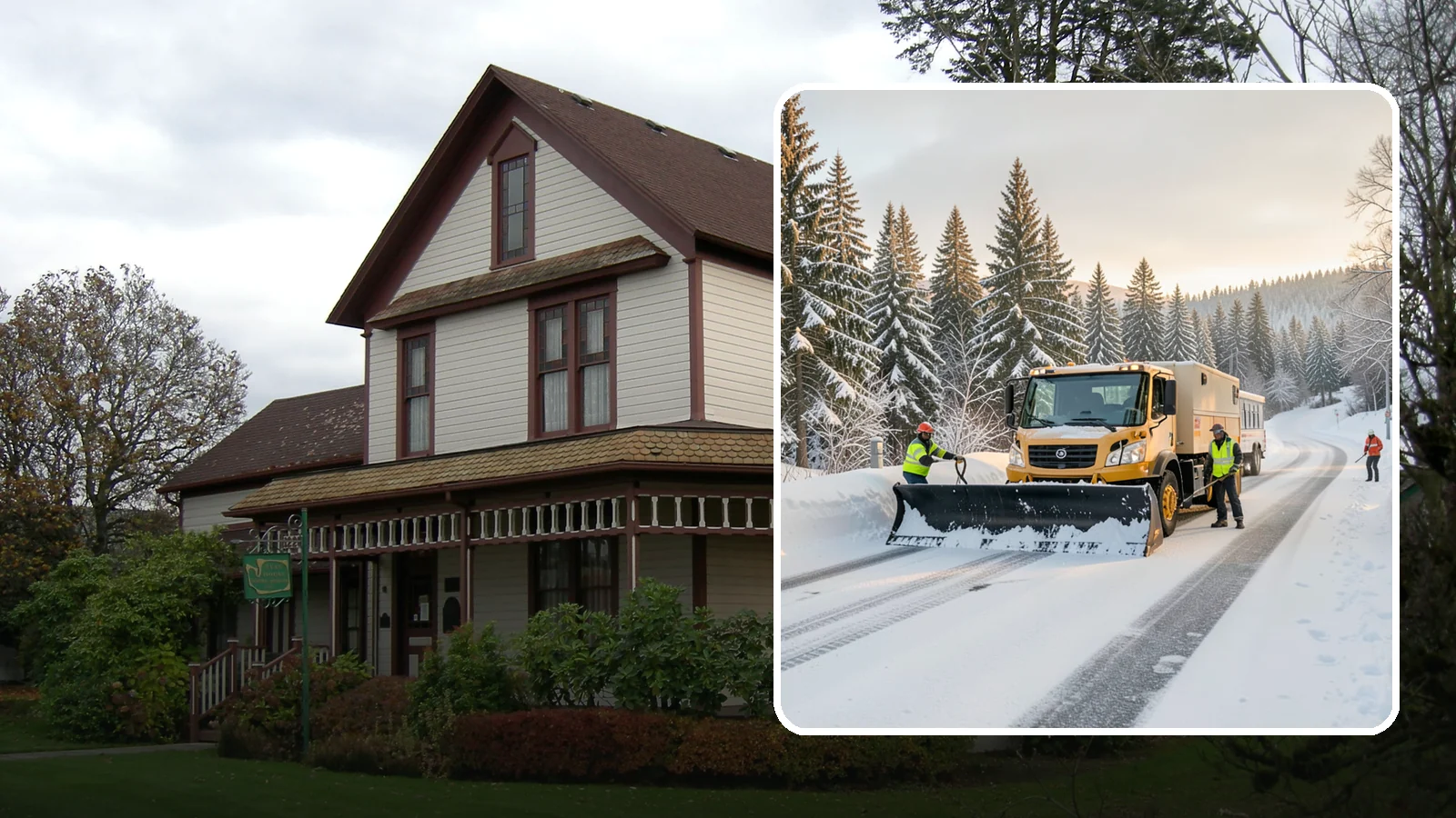 Fitness Center Snow Plowing in Sumner, Pierce County, WA - We plow fitness center lots and entrances for early-morning and late-night hours so members work out safely on any day.
