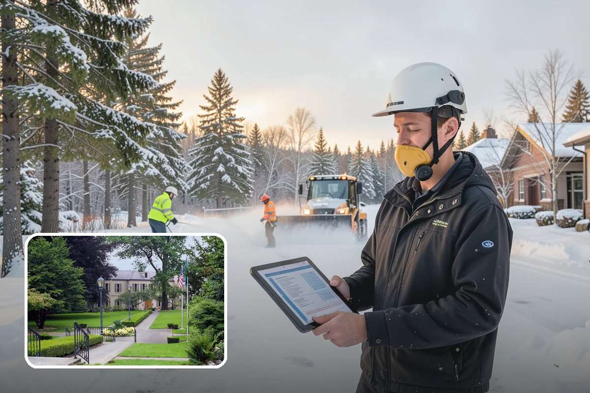Fitness Center Snow Plowing in Woodinville, King County, WA - Member lot cleared for early-morning and late-night hours