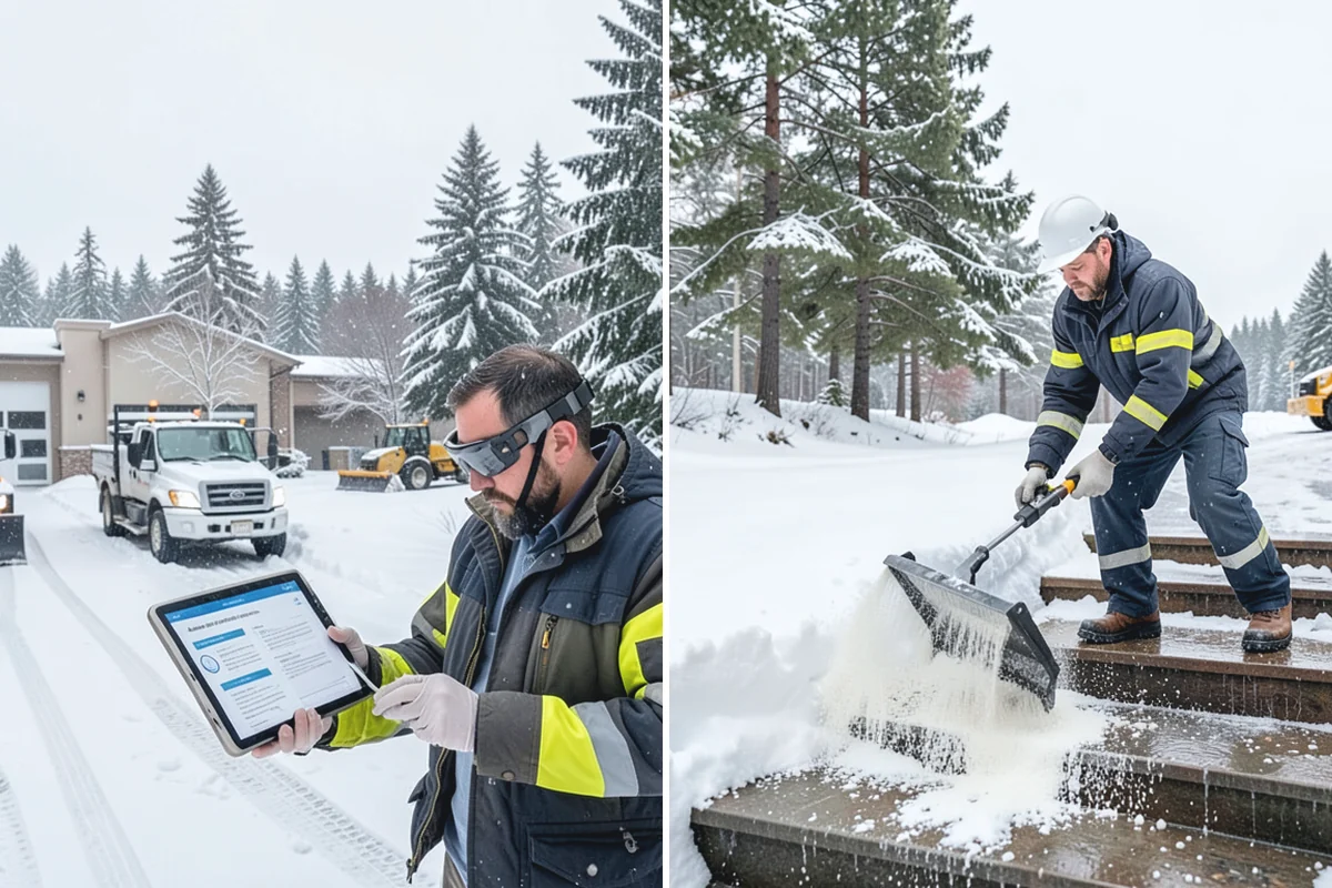 Fitness Center Snow Plowing in Woodinville, King County, WA - Confirm early and late operating hours with management