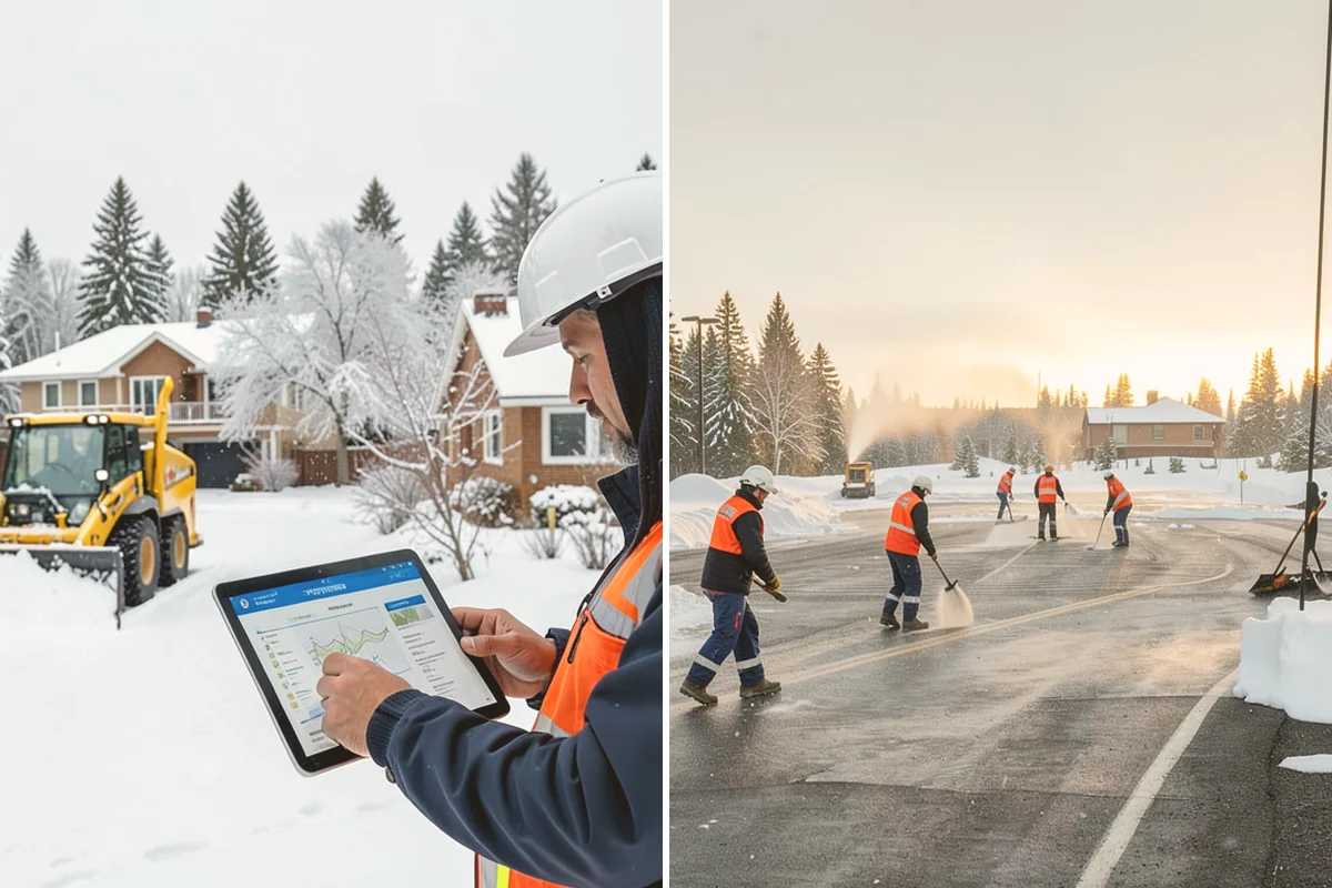Flat Roof Snow Removal in Algona, King County, WA - Inspect the membrane and locate all drains