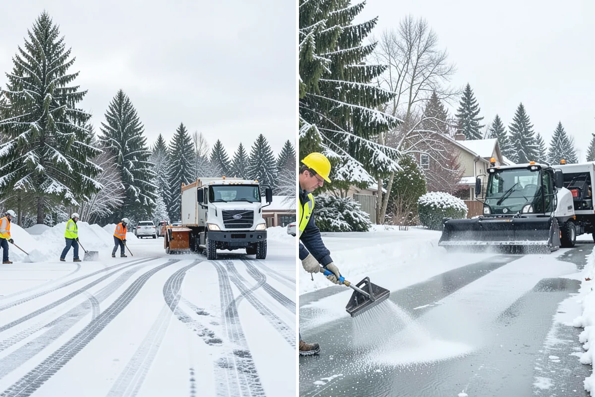 Flat Roof Snow Removal in Beaux Arts Village, King County, WA - Inspect the membrane and locate all drains
