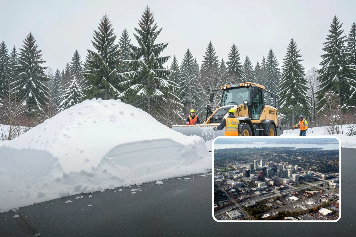 Flat Roof Snow Removal in Bellevue, King County, WA - Prevents dangerous load buildup on non-shedding roofs