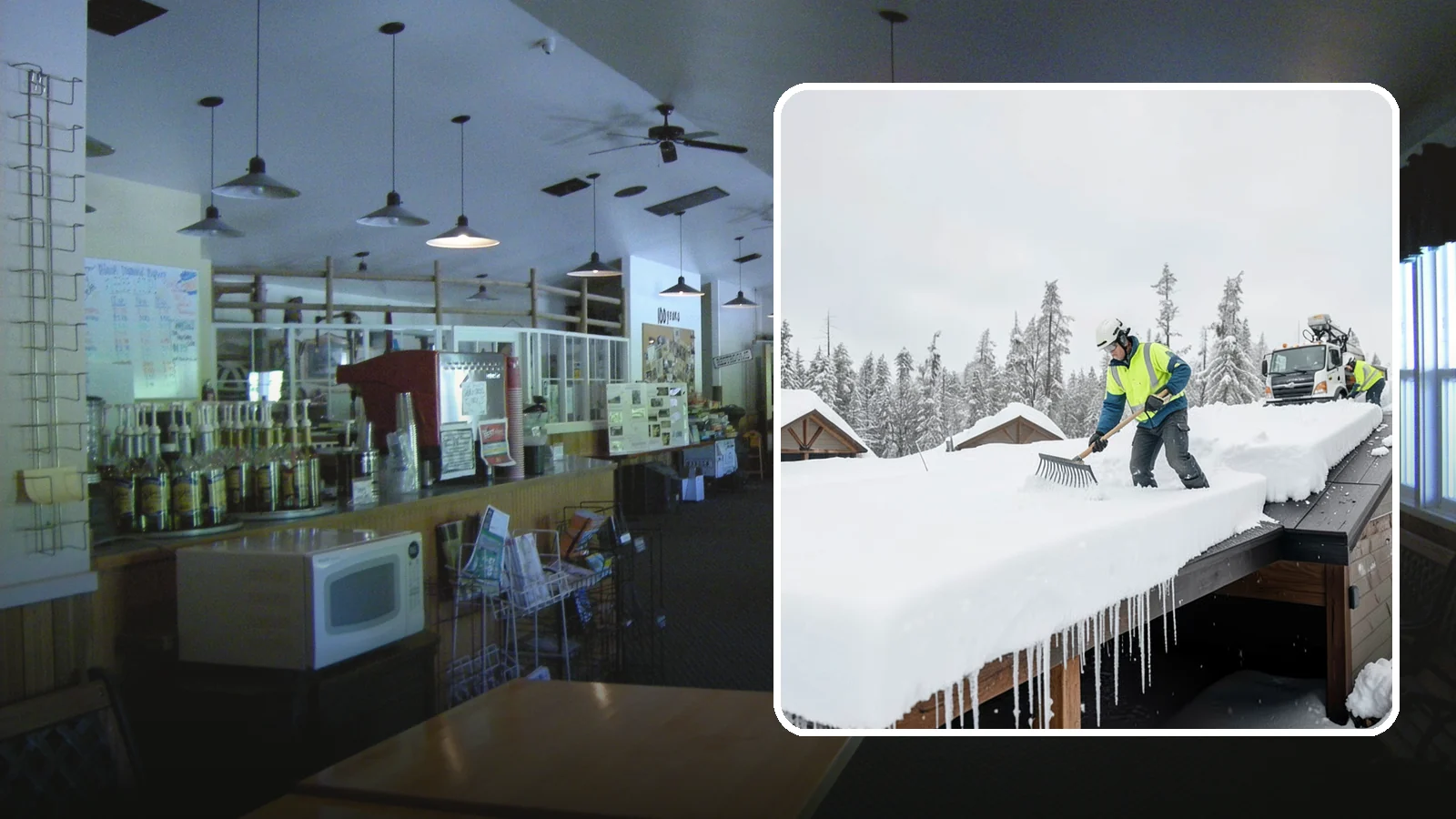 Flat Roof Snow Removal in Black Diamond, King County, WA - We clear snow from flat and low-slope roofs where drainage is poor and loads concentrate quickly.