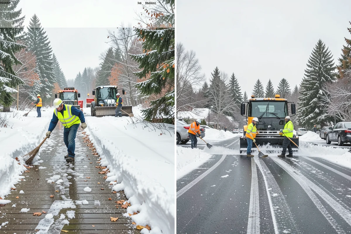 Flat Roof Snow Removal in Black Diamond, King County, WA - Inspect the membrane and locate all drains
