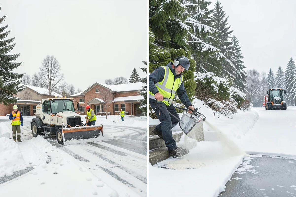 Flat Roof Snow Removal in Burien, King County, WA - Inspect the membrane and locate all drains