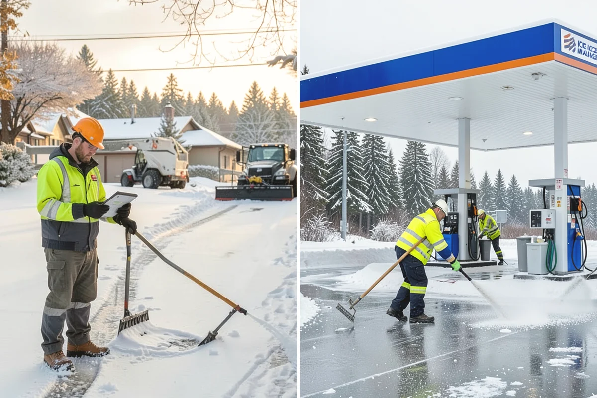 Flat Roof Snow Removal in Burlington, Skagit County, WA - Inspect the membrane and locate all drains