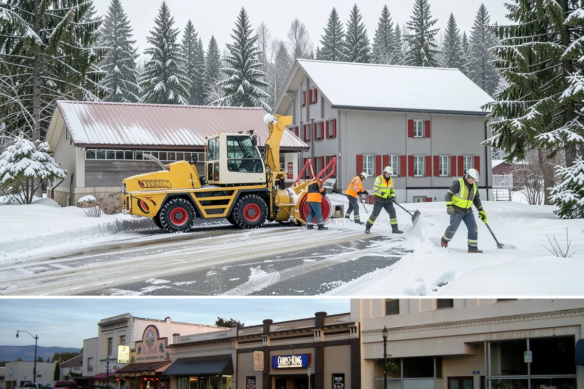 Flat Roof Snow Removal in Burlington, Skagit County, WA - Flat roof snow removal is most urgent during prolonged lowland snow and the wet spells that let meltwater pond and add weight.