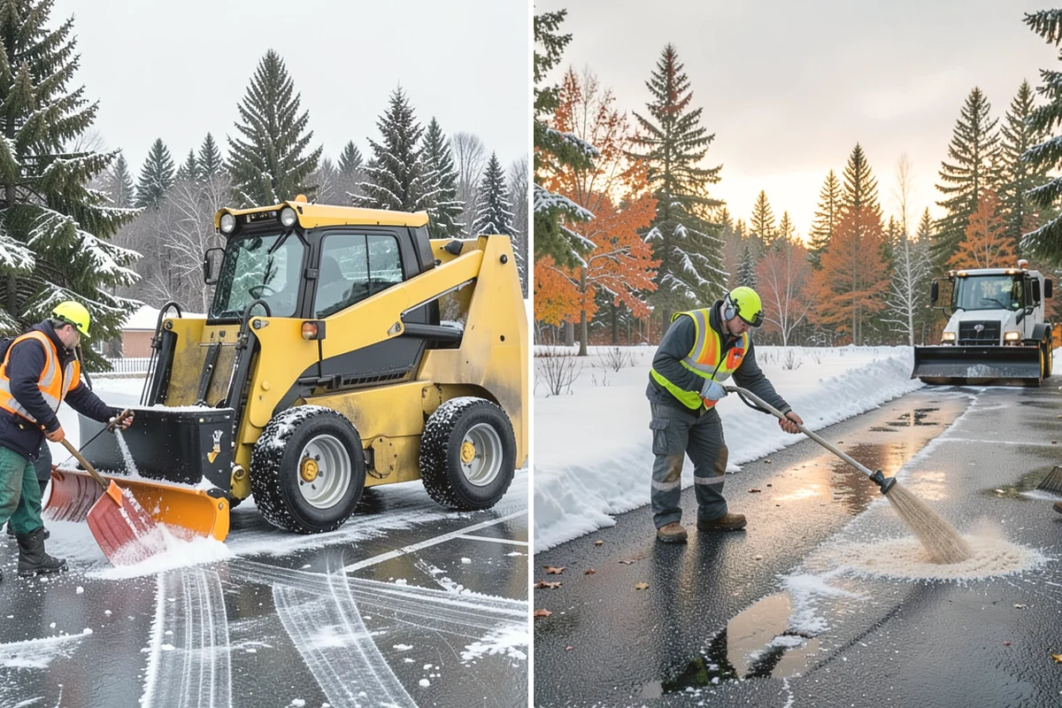 Flat Roof Snow Removal in Carnation, King County, WA - Inspect the membrane and locate all drains