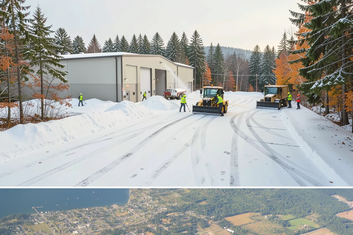 Flat Roof Snow Removal in Coupeville, Island County, WA - Flat roof snow removal is most urgent during prolonged lowland snow and the wet spells that let meltwater pond and add weight.