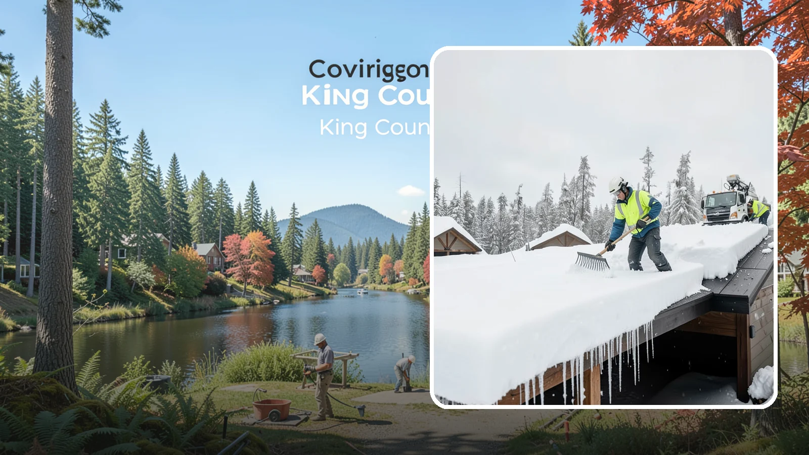 Flat Roof Snow Removal in Covington, King County, WA - We clear snow from flat and low-slope roofs where drainage is poor and loads concentrate quickly.