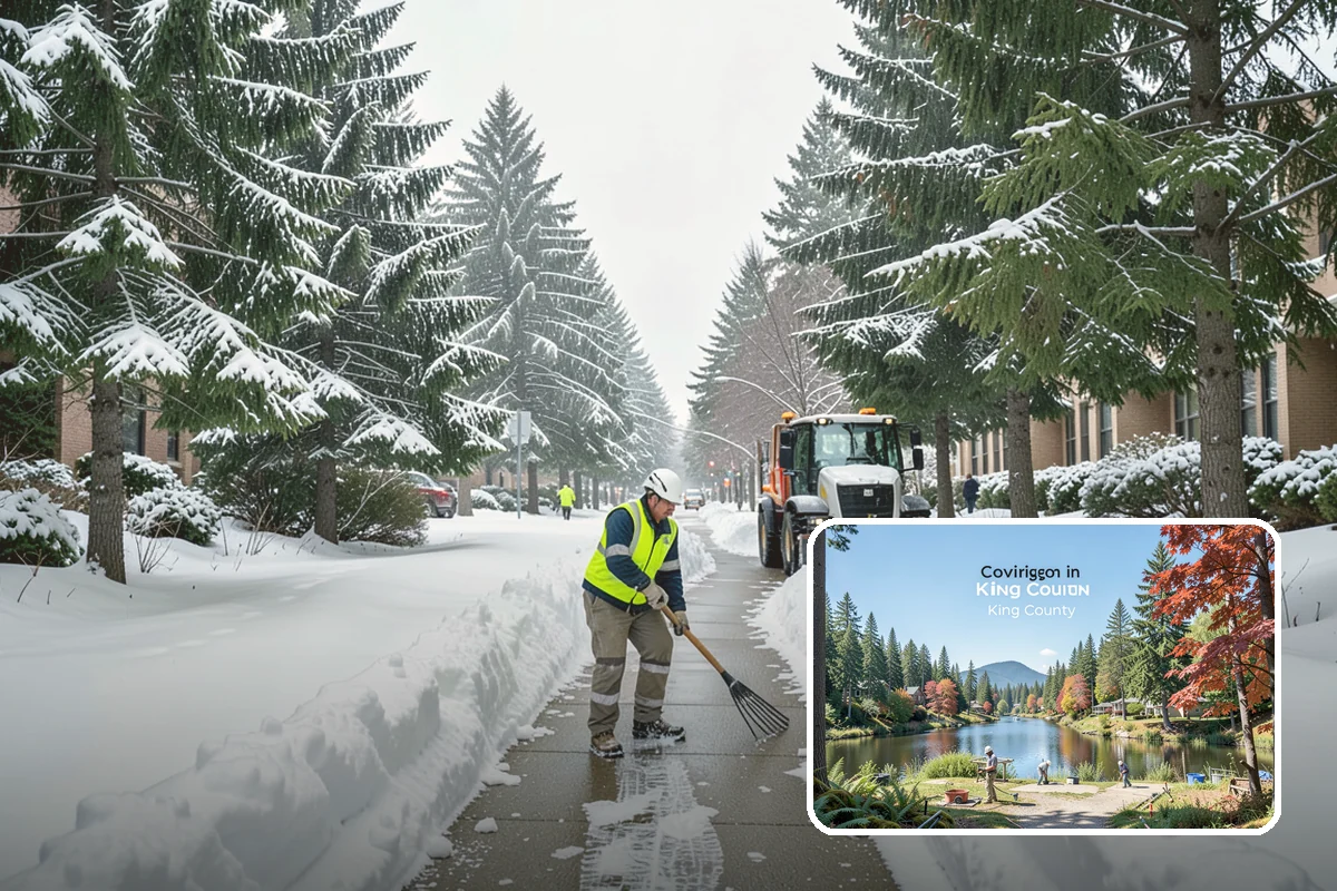 Flat Roof Snow Removal in Covington, King County, WA - Prevents dangerous load buildup on non-shedding roofs