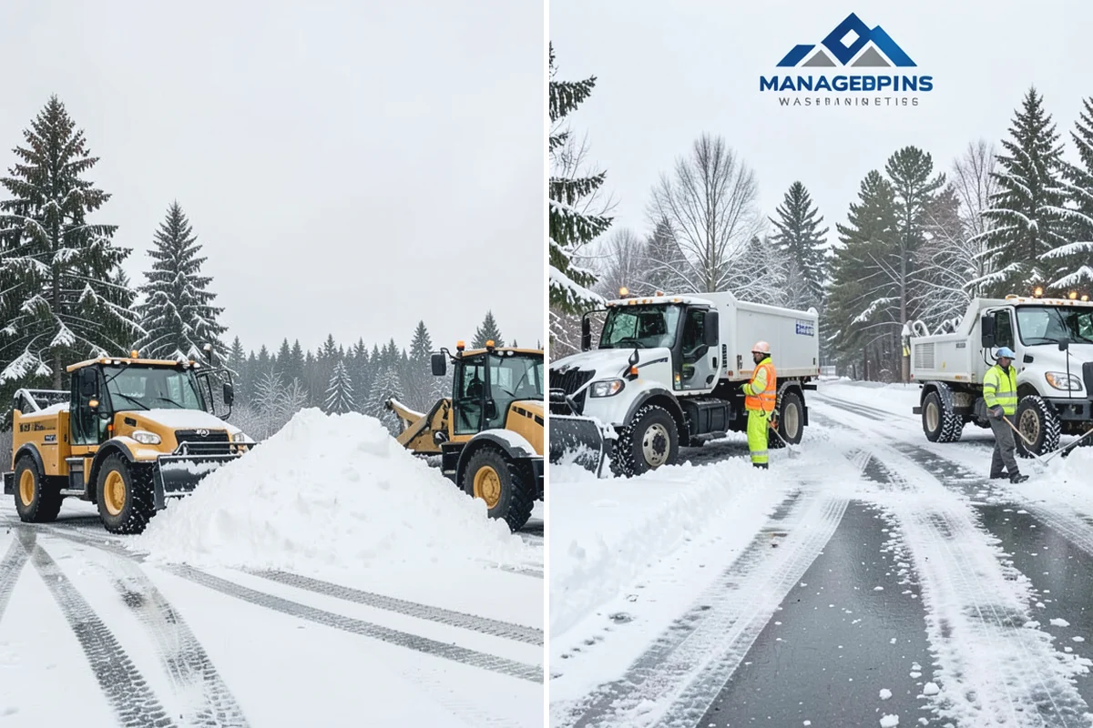 Flat Roof Snow Removal in Des Moines, King County, WA - Inspect the membrane and locate all drains