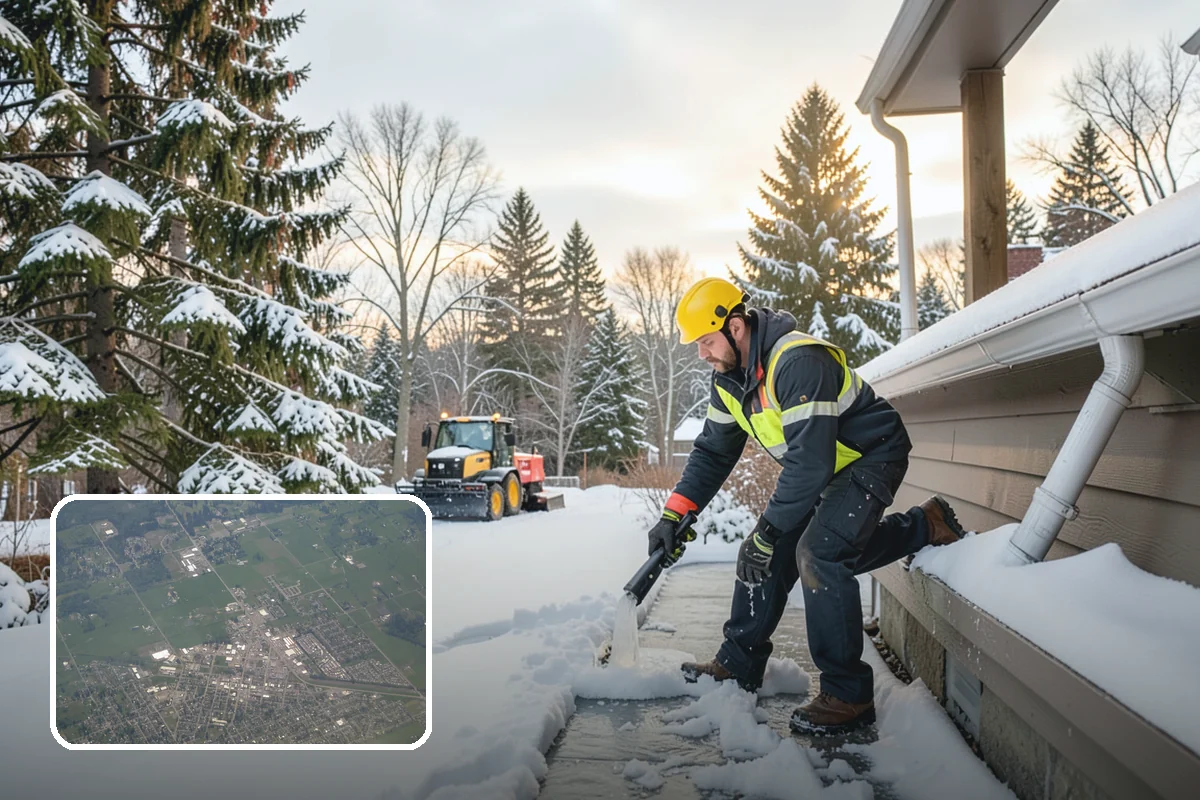 Flat Roof Snow Removal in Enumclaw, King County, WA - Prevents dangerous load buildup on non-shedding roofs