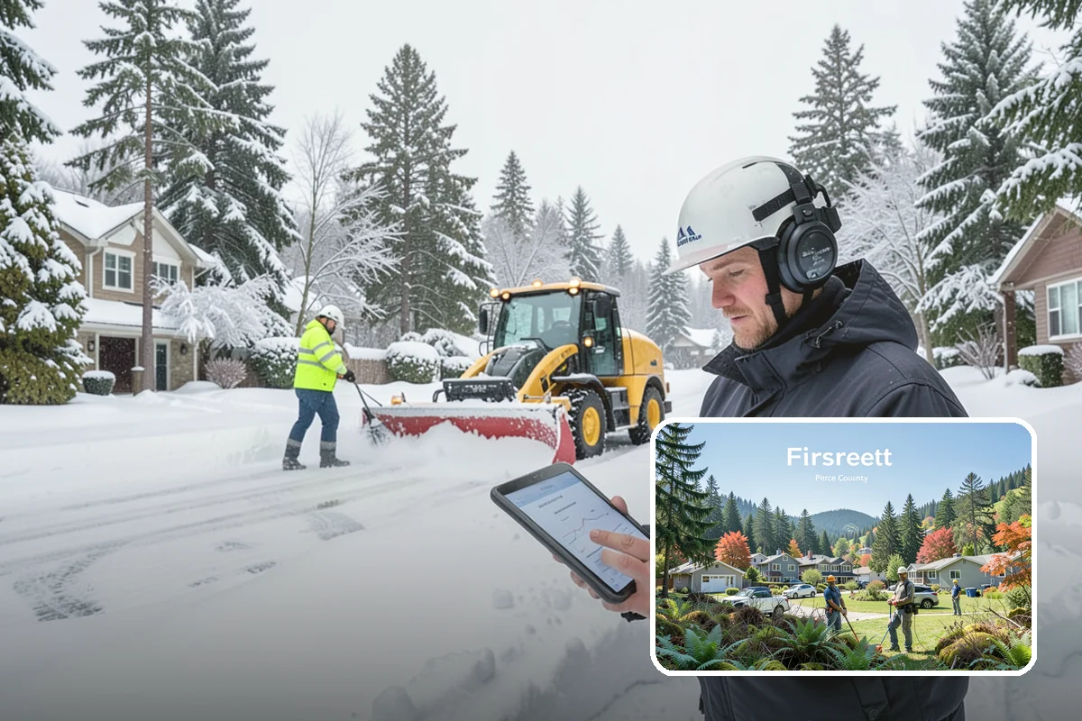 Flat Roof Snow Removal in Fircrest, Pierce County, WA - Prevents dangerous load buildup on non-shedding roofs
