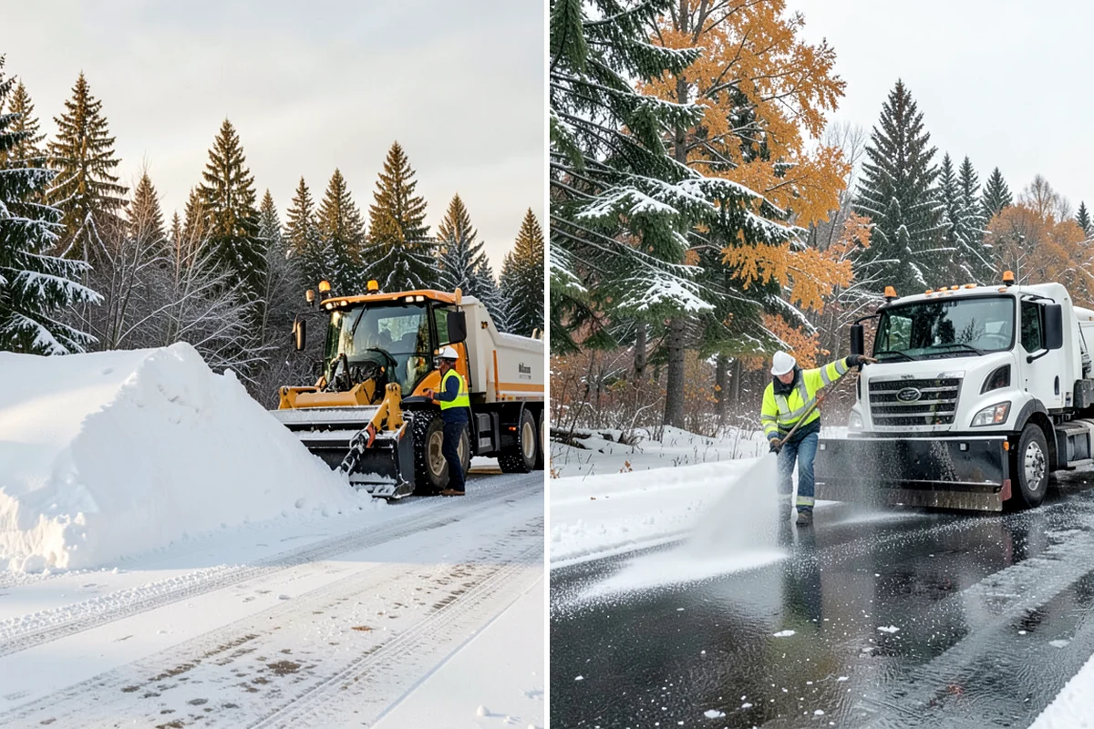Flat Roof Snow Removal in Fircrest, Pierce County, WA - Inspect the membrane and locate all drains