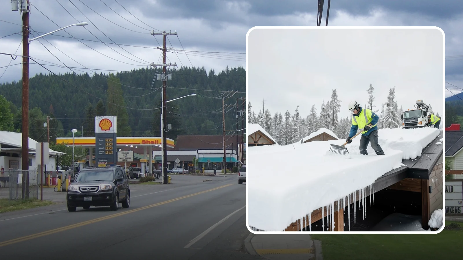 Flat Roof Snow Removal in Granite Falls, Snohomish County, WA - We clear snow from flat and low-slope roofs where drainage is poor and loads concentrate quickly.