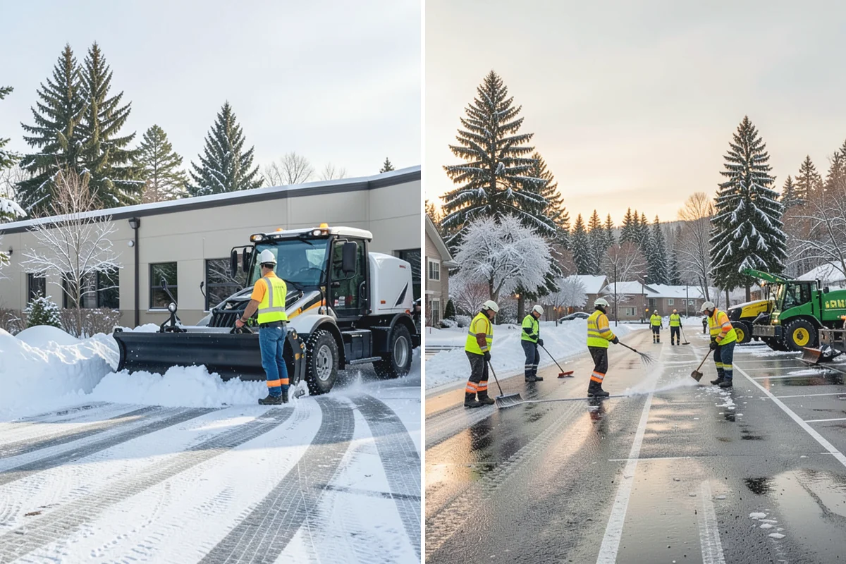 Flat Roof Snow Removal in Granite Falls, Snohomish County, WA - Inspect the membrane and locate all drains