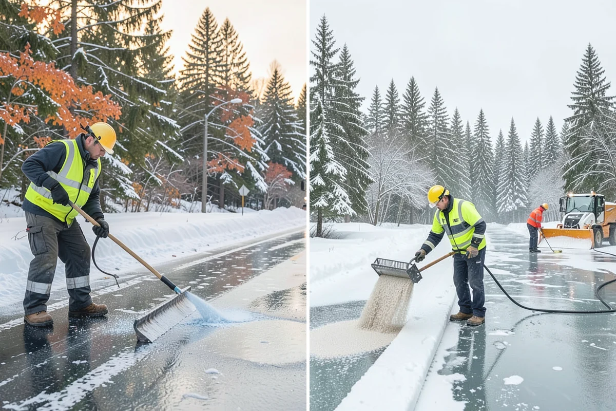 Flat Roof Snow Removal in Hamilton, Skagit County, WA - Inspect the membrane and locate all drains