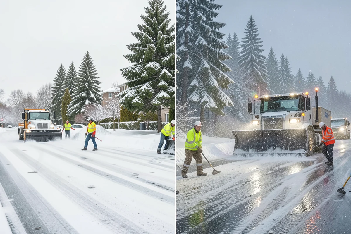 Flat Roof Snow Removal in Issaquah, King County, WA - Inspect the membrane and locate all drains