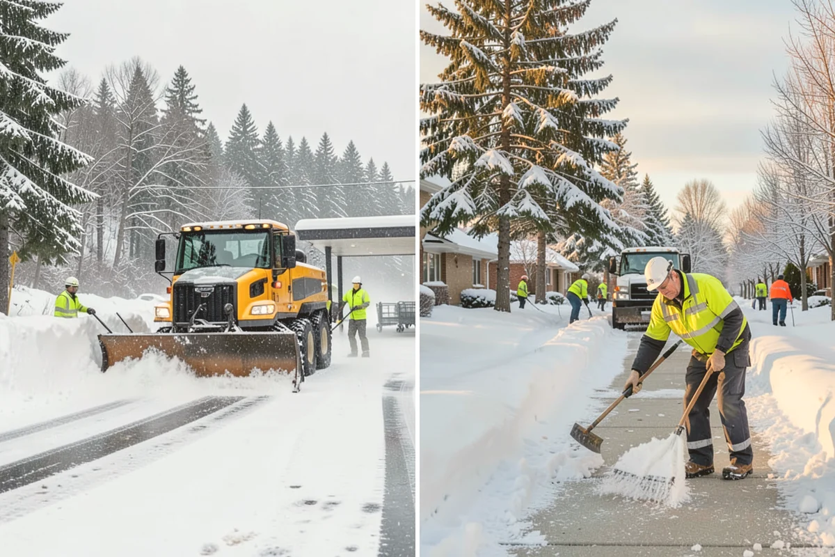 Flat Roof Snow Removal in Kent, King County, WA - Inspect the membrane and locate all drains