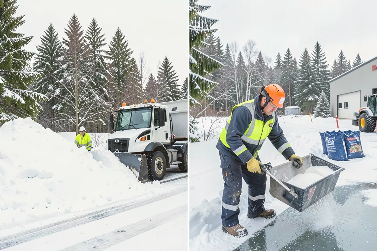 Flat Roof Snow Removal in Kirkland, King County, WA - Inspect the membrane and locate all drains