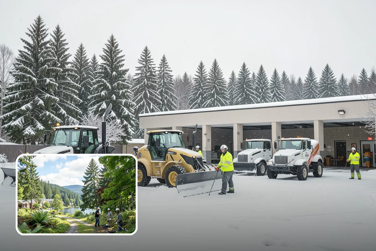 Flat Roof Snow Removal in Lake Forest Park, King County, WA - Prevents dangerous load buildup on non-shedding roofs
