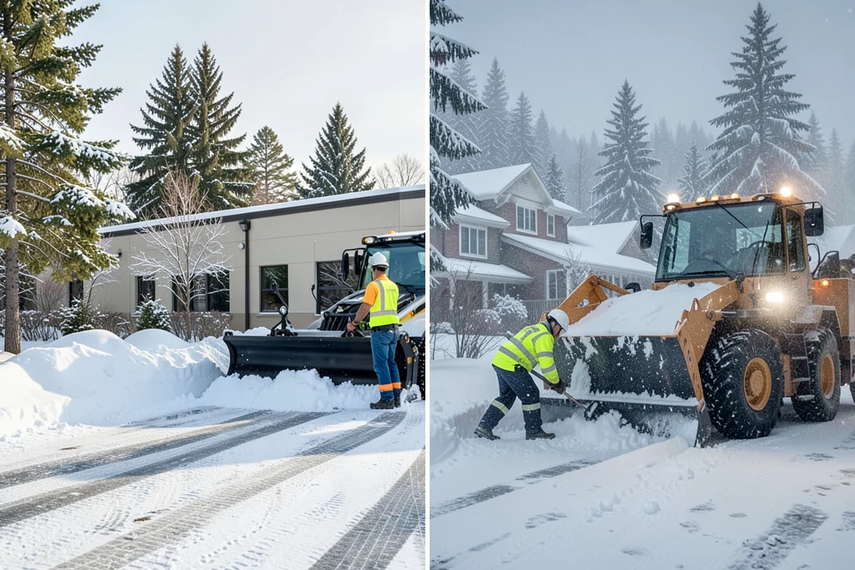 Flat Roof Snow Removal in Lake Forest Park, King County, WA - Inspect the membrane and locate all drains