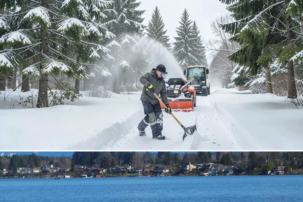 Flat Roof Snow Removal in Lake Stevens, Snohomish County, WA - Flat roof snow removal is most urgent during prolonged lowland snow and the wet spells that let meltwater pond and add weight.
