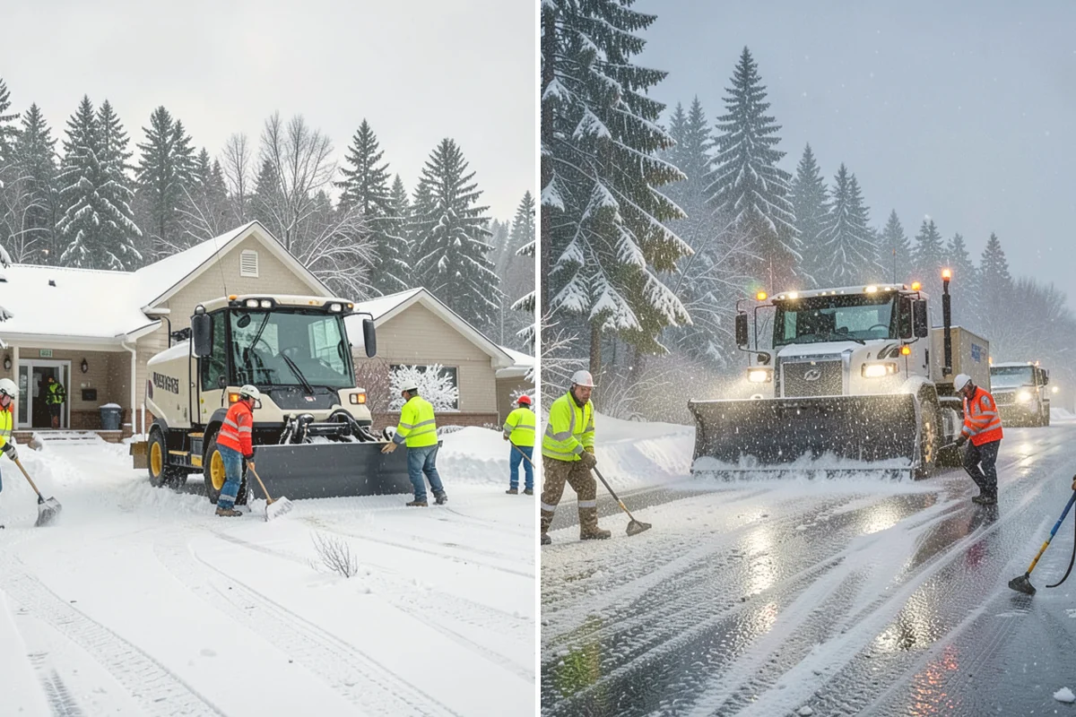 Flat Roof Snow Removal in Langley, Island County, WA - Inspect the membrane and locate all drains