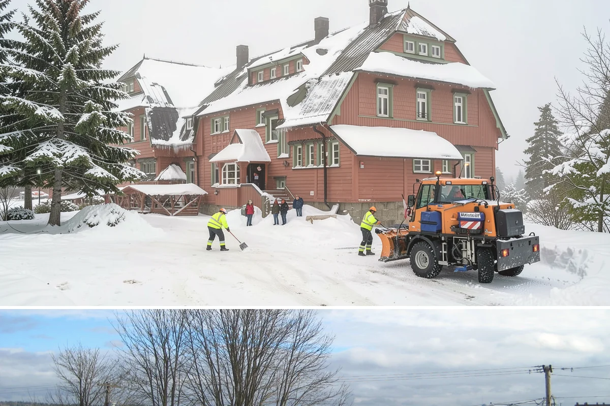Flat Roof Snow Removal in Langley, Island County, WA - Flat roof snow removal is most urgent during prolonged lowland snow and the wet spells that let meltwater pond and add weight.