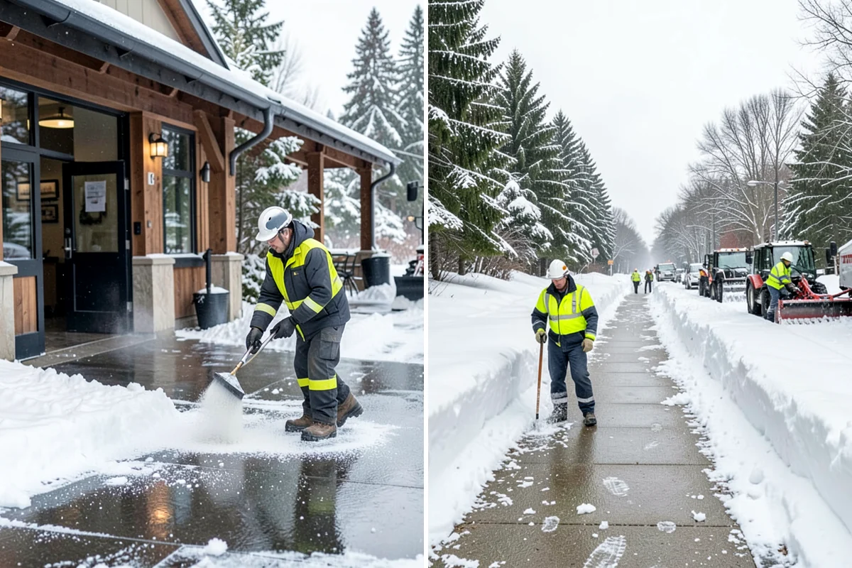 Flat Roof Snow Removal in Maple Valley, King County, WA - Inspect the membrane and locate all drains